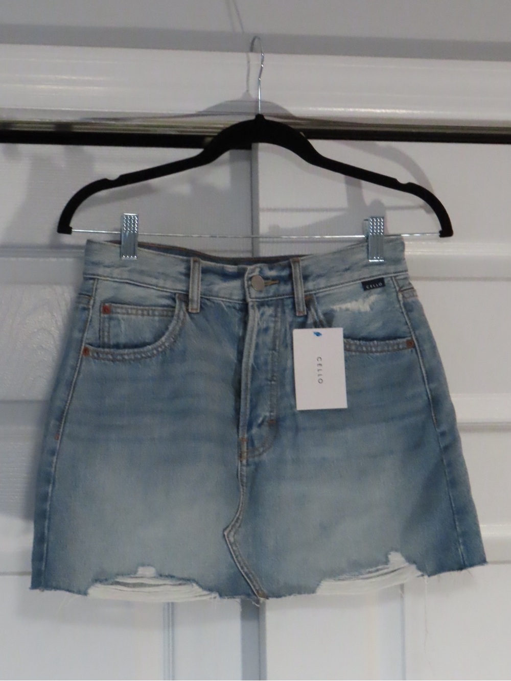 Cello Light Blue Denim Mini Skirt